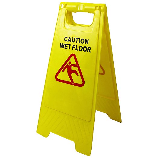 Wet Floor Sign (English) Angled Front Website